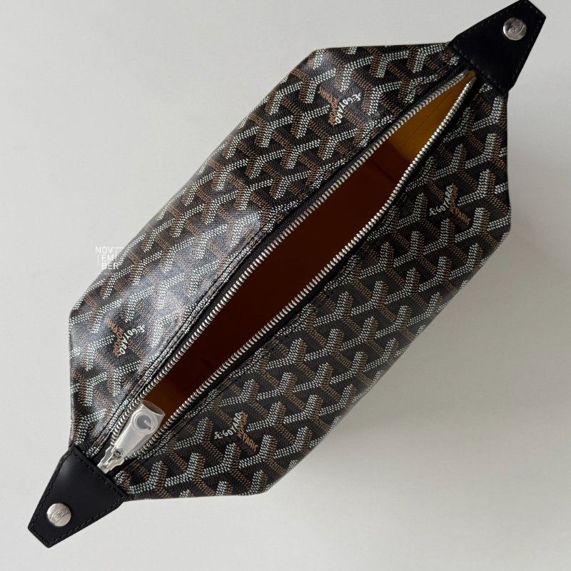 全新有購證🙌🏻 Goyard 戈雅 Bowling 25 Toiletry Bag 飯盒包 洗漱包 黑色-4