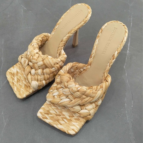 99新 BOTTEGA VENETA葆蝶家  高跟拖鞋  36碼  無附件