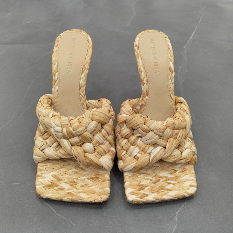 99新 BOTTEGA VENETA葆蝶家  高跟拖鞋  36碼  無附件-1