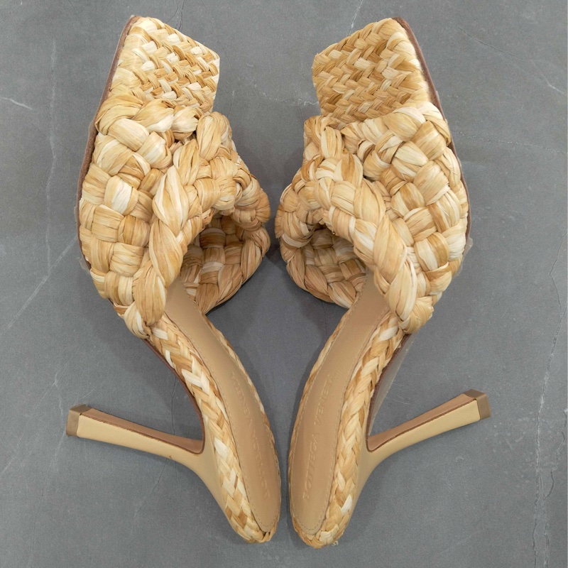 99新 BOTTEGA VENETA葆蝶家  高跟拖鞋  36碼  無附件-2