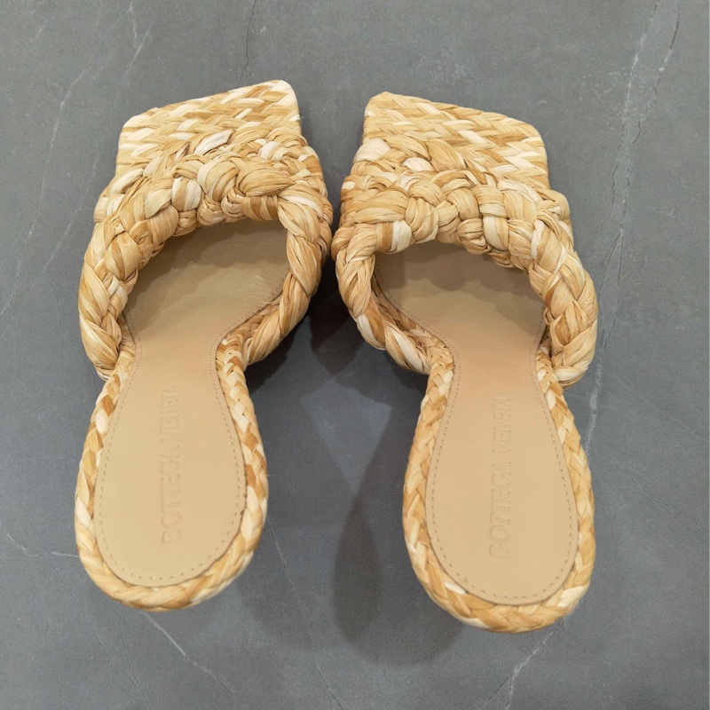 99新 BOTTEGA VENETA葆蝶家  高跟拖鞋  36碼  無附件-6