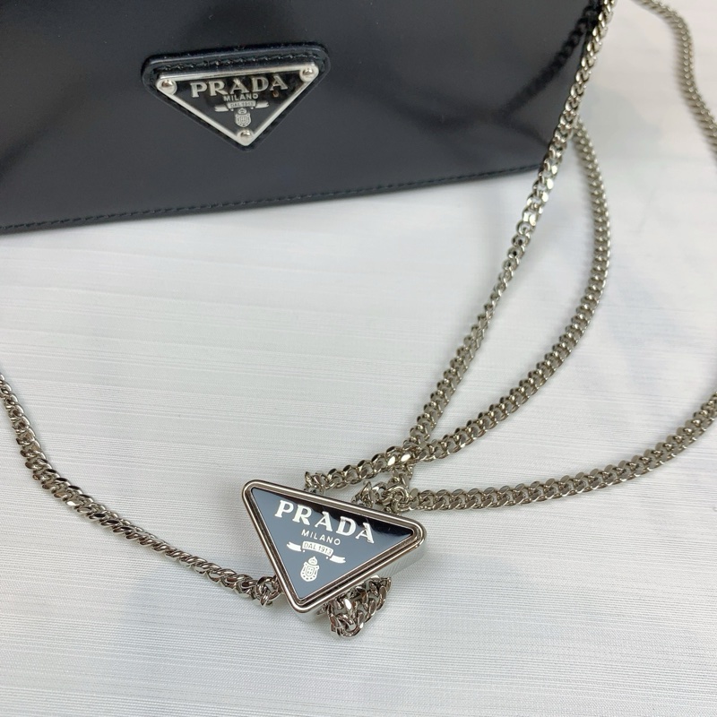 普拉達/Prada 亮面皮革單肩包 19*6*12-1