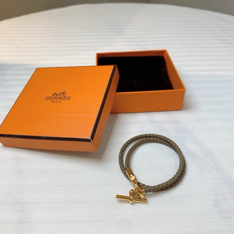 愛馬仕/Hermes 大象灰皮繩-0