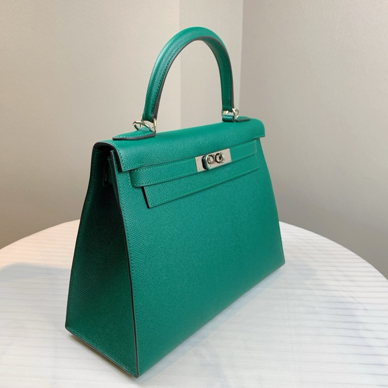 愛馬仕/Hermes 綠色Kelly 帥氣貴氣 28*11*22-2