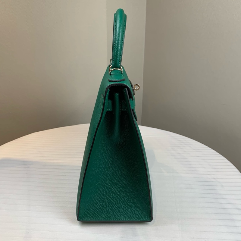 愛馬仕/Hermes 綠色Kelly 帥氣貴氣 28*11*22-3