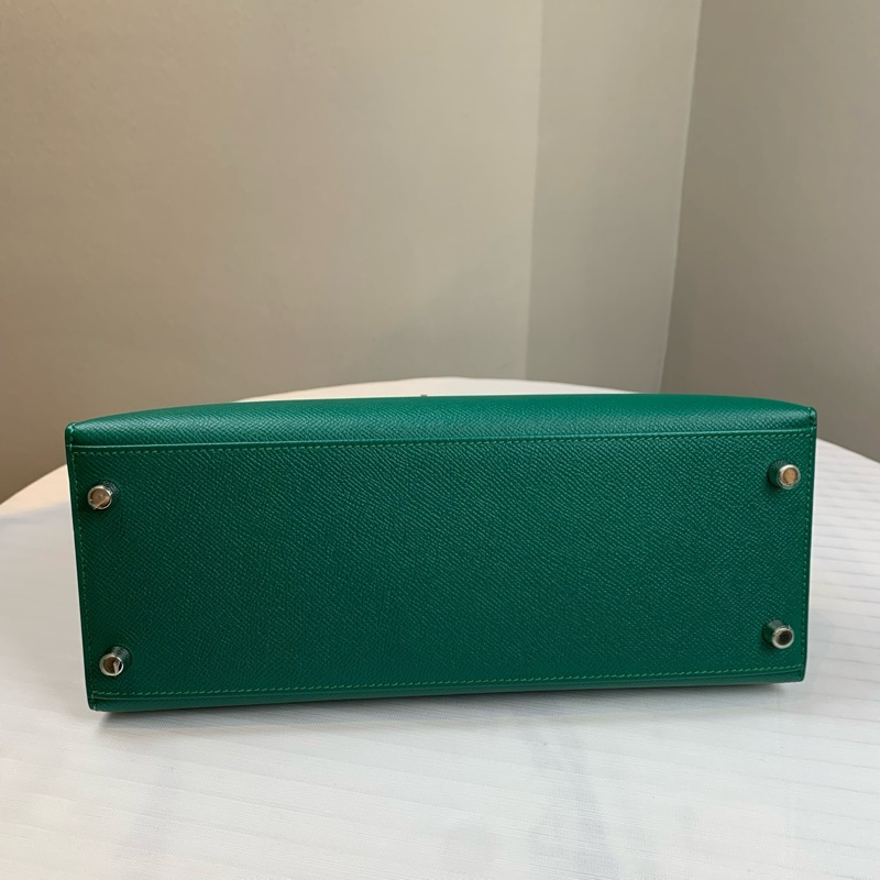 愛馬仕/Hermes 綠色Kelly 帥氣貴氣 28*11*22-6