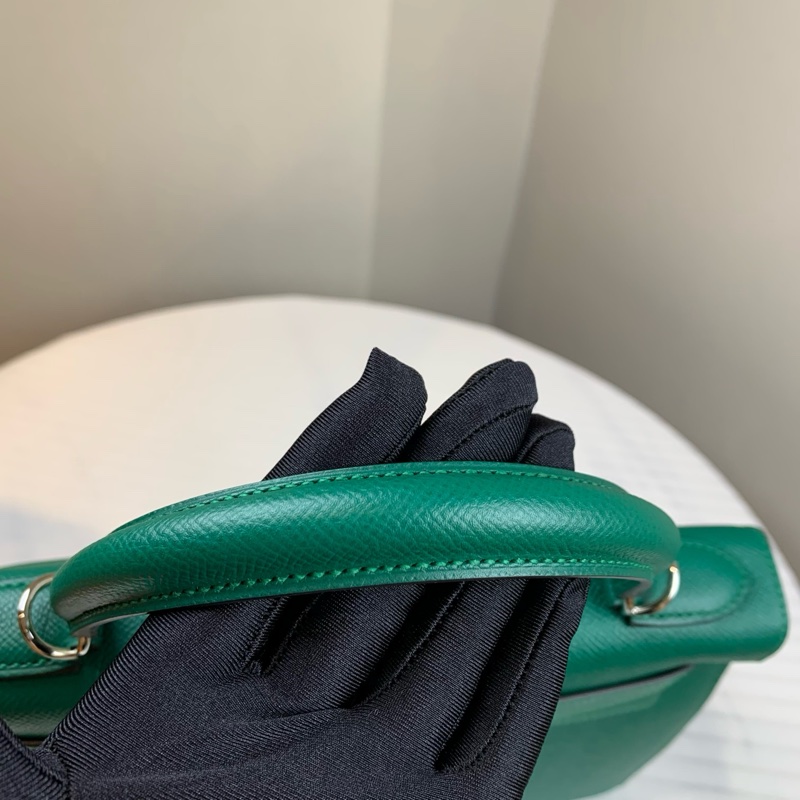愛馬仕/Hermes 綠色Kelly 帥氣貴氣 28*11*22-7