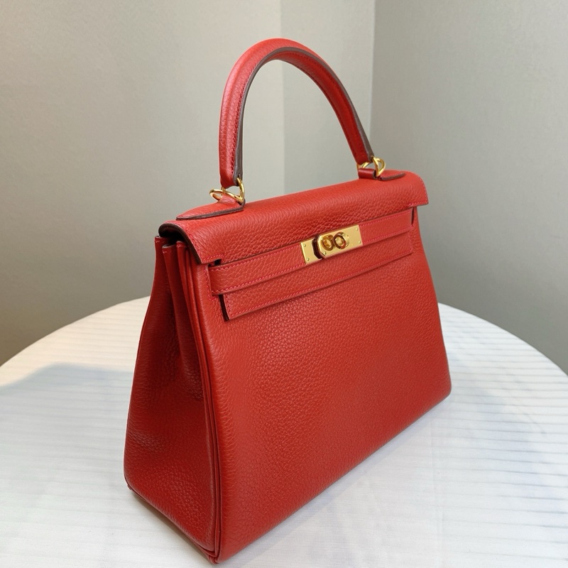 愛馬仕/Hermes 紅色Kelly 28*11*22-3