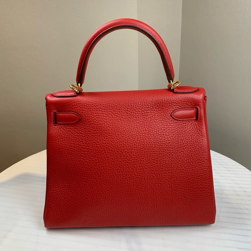 愛馬仕/Hermes 紅色Kelly 28*11*22-6