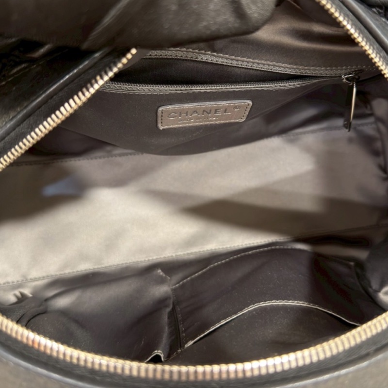 99新wsw)全網最低價 朵泡芙托特包手提單肩包 Chanel 香奈兒黑銀菱格紋雲-20