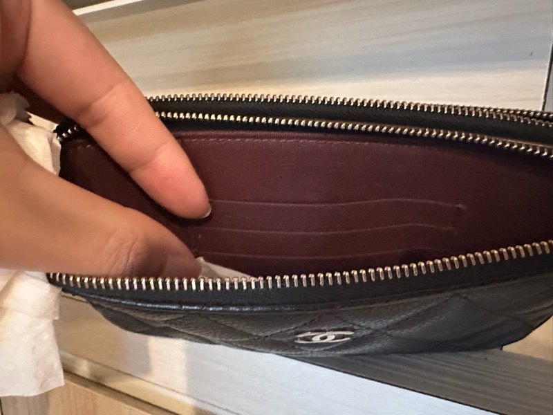✨ CHANEL ⭐ 經典黑金荔枝紋 WOC 雙拉鍊手機包 - 絕版實用款 ✨-2