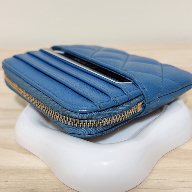 Chanel 莫蘭迪藍吐司包-18