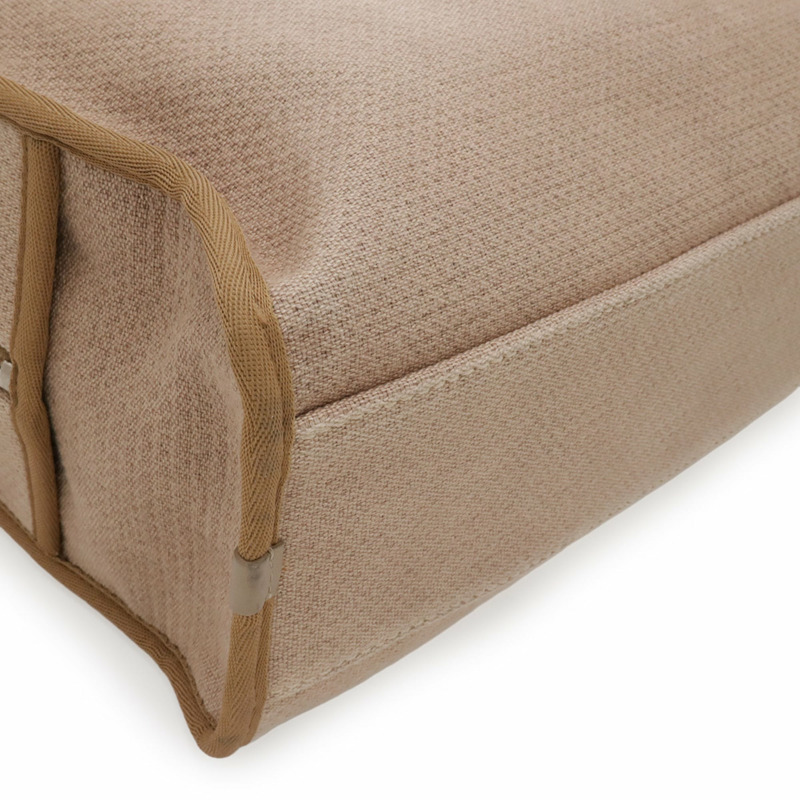 香奈兒 Deauville 保齡球包，手提包，鏈條肩帶帆布包，棕褐色，A92749-3