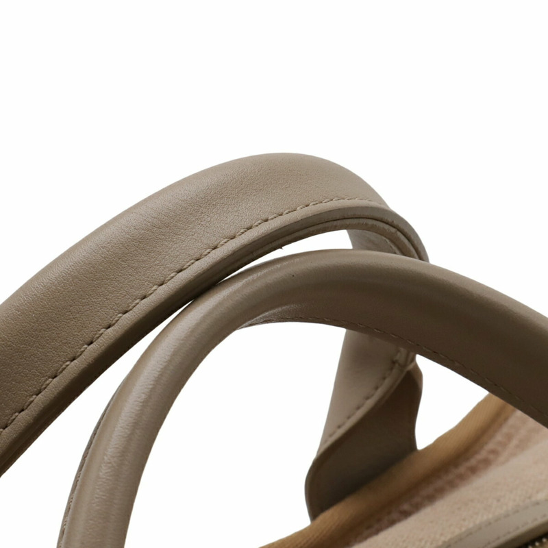 香奈兒 Deauville 保齡球包，手提包，鏈條肩帶帆布包，棕褐色，A92749-5