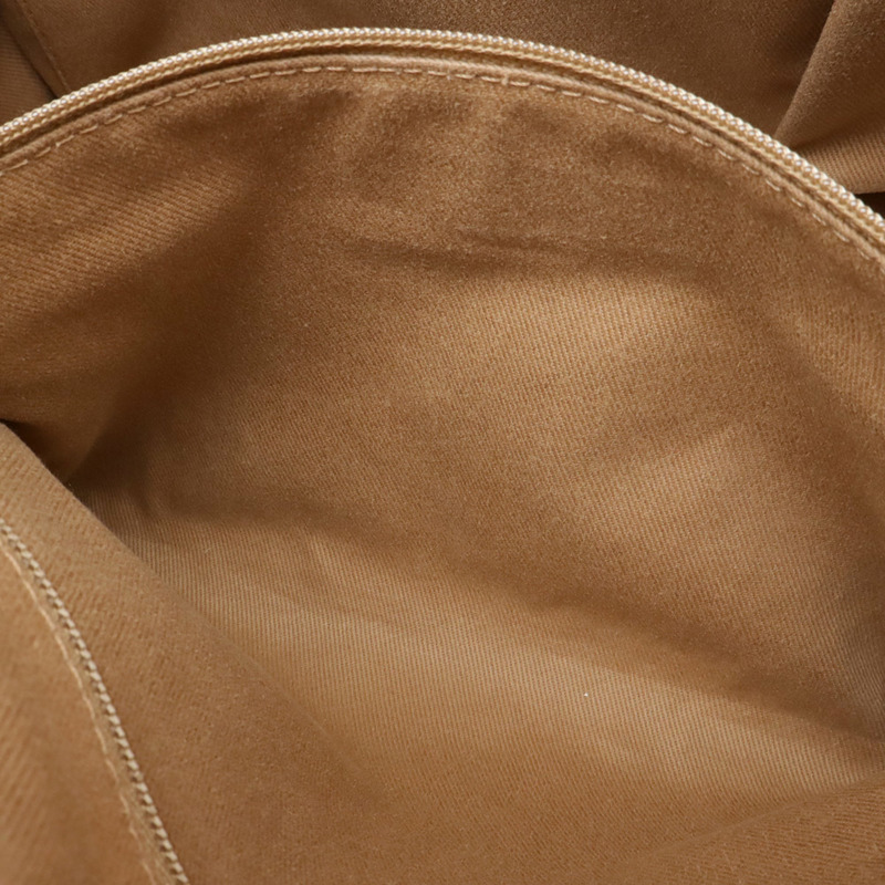 香奈兒 Deauville 保齡球包，手提包，鏈條肩帶帆布包，棕褐色，A92749-8