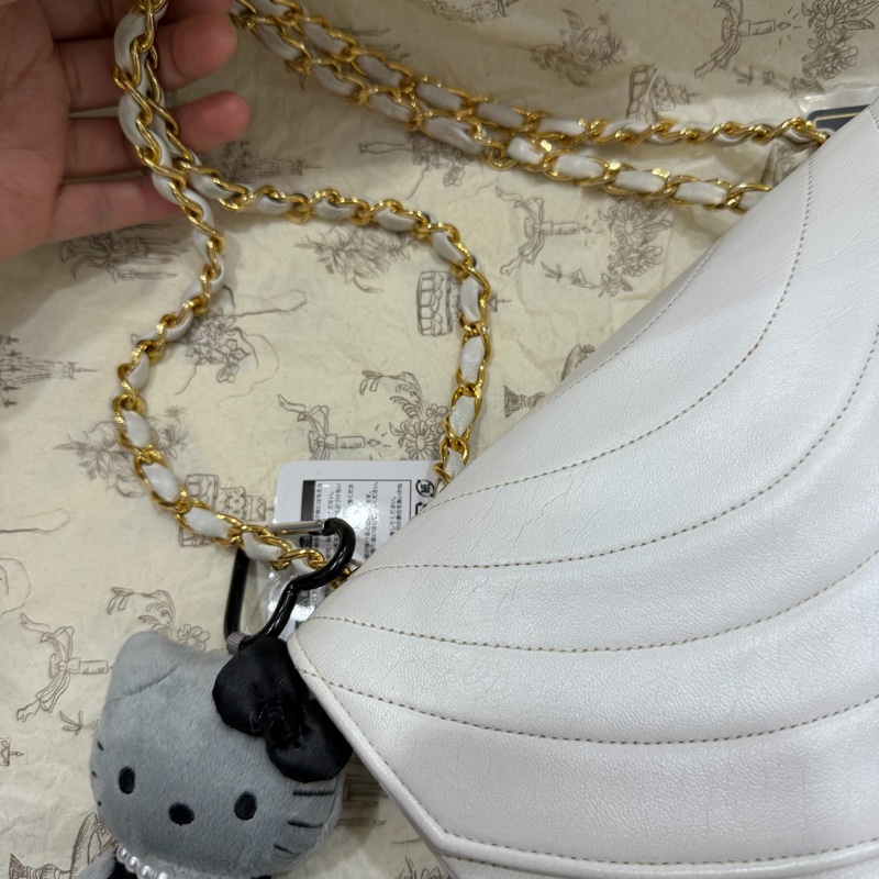 Chanel Vintage 80年代 古董 老香 24K金 單肩包-2