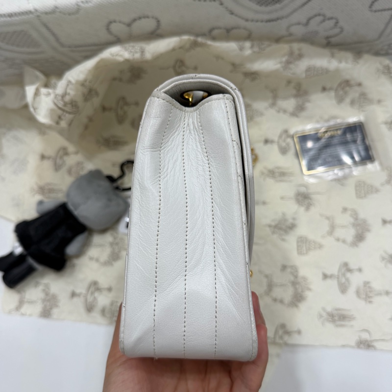 Chanel Vintage 80年代 古董 老香 24K金 單肩包-6