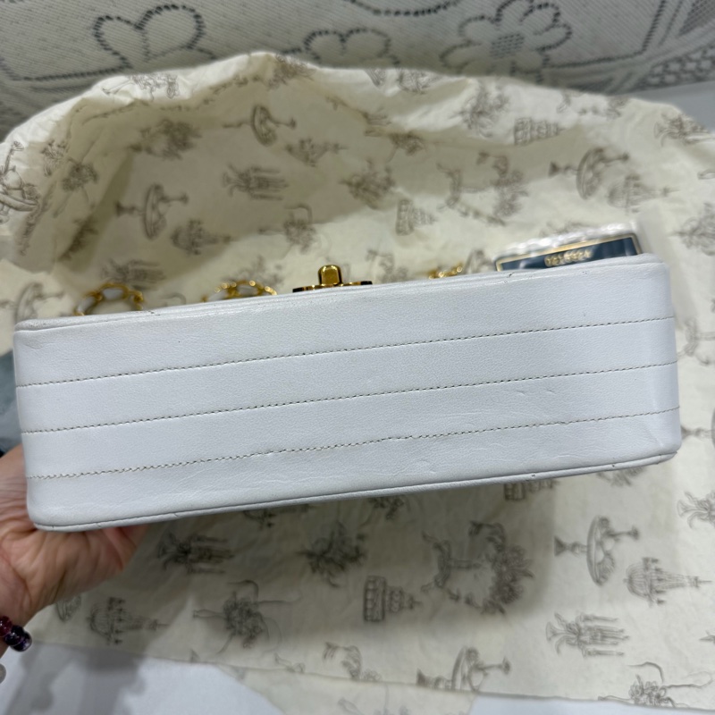 Chanel Vintage 80年代 古董 老香 24K金 單肩包-7