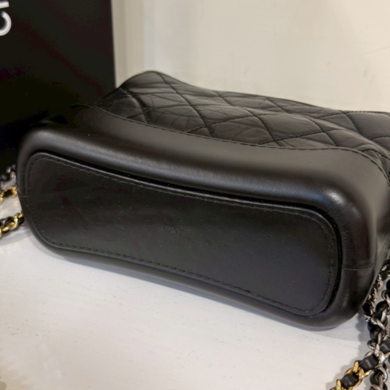 99新wsw）全網最低價 朵泡芙托特包手提單肩包 Chanel 香奈兒黑銀菱格紋雲-16