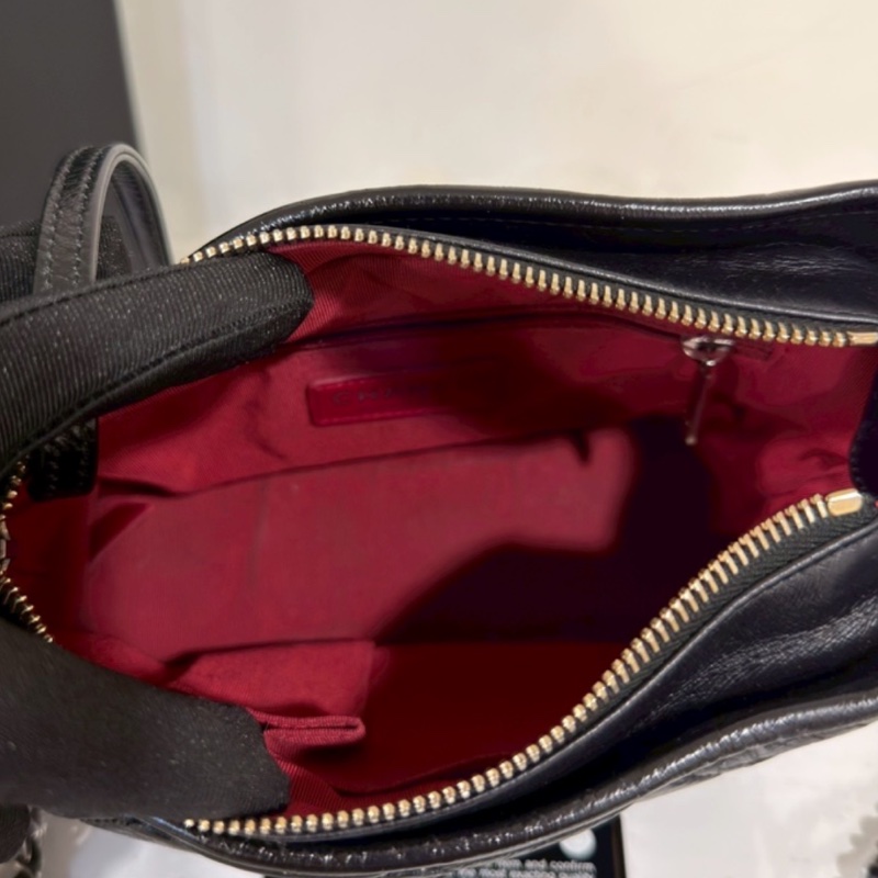 99新wsw）全網最低價 朵泡芙托特包手提單肩包 Chanel 香奈兒黑銀菱格紋雲-20