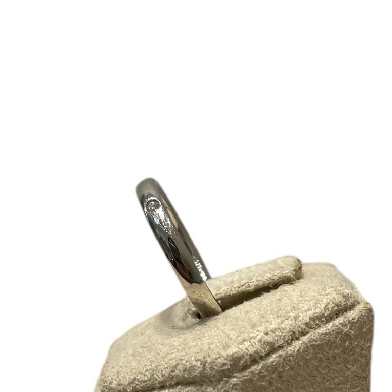 VAN CLEEF&ARPELS 三鑽單圈戒指 K18WG #48-2