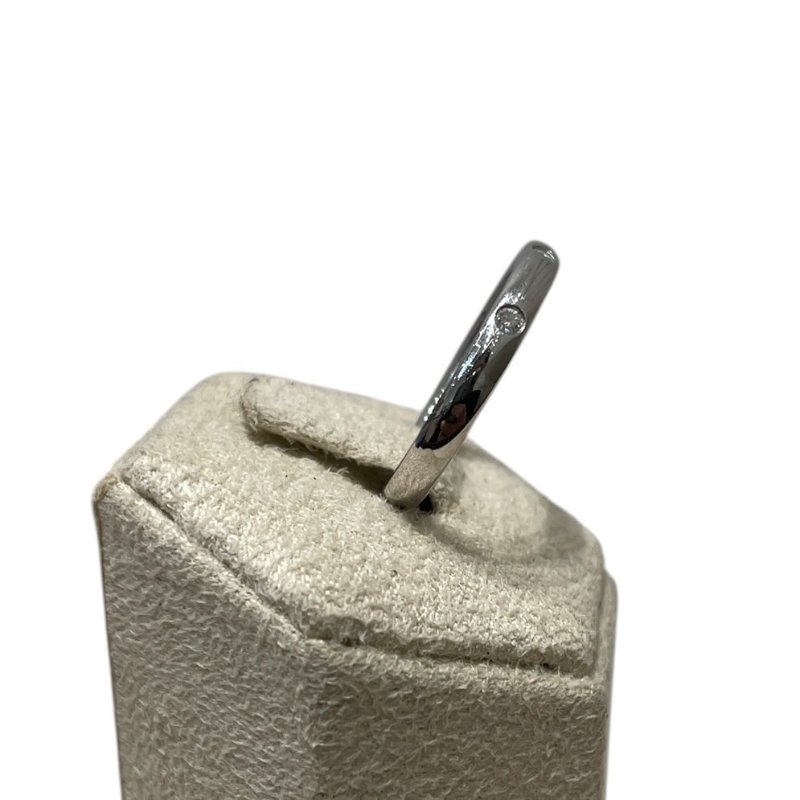 VAN CLEEF&ARPELS 三鑽單圈戒指 K18WG #48-3