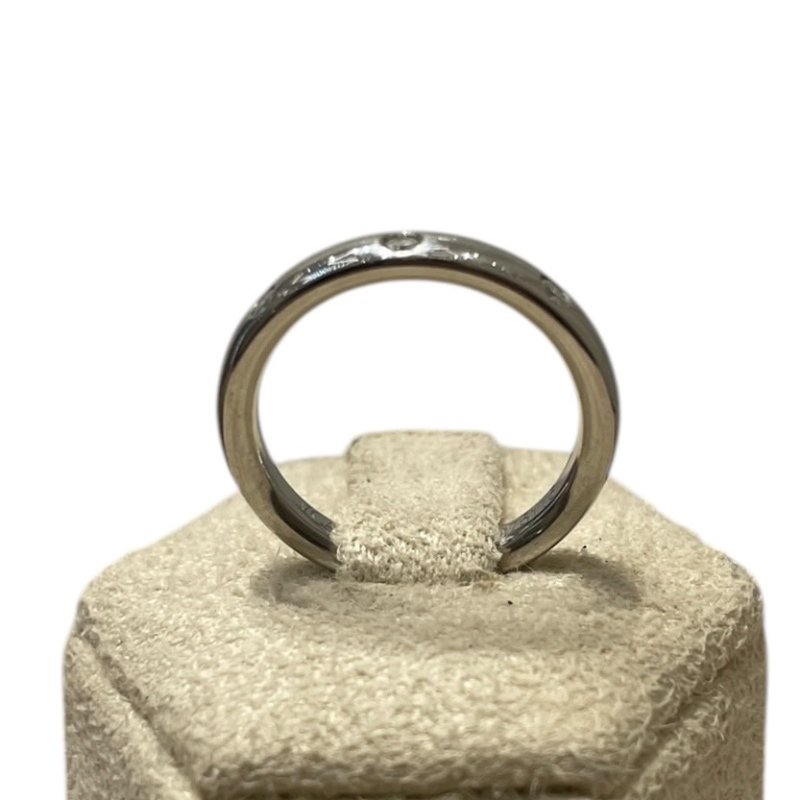 VAN CLEEF&ARPELS 三鑽單圈戒指 K18WG #48-5