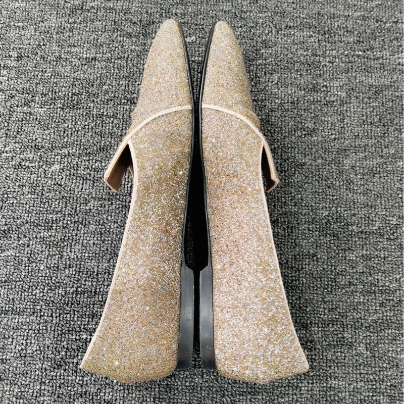 HERMES  亮面小銀鞋  36.5碼  無附件-1