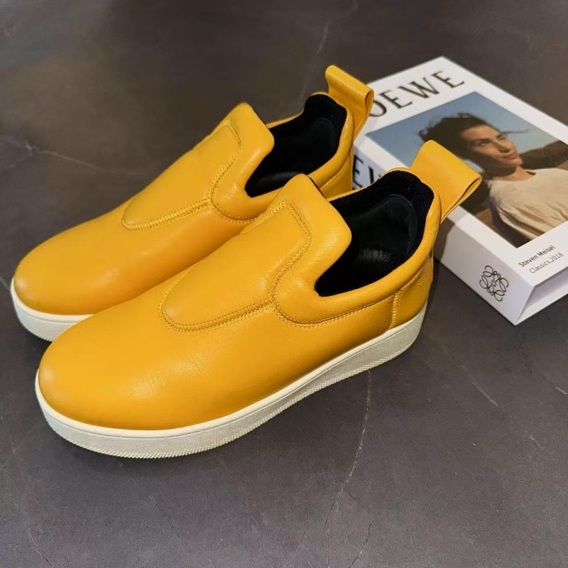 CELINE 賽琳 厚底黃色平跟鞋 36 🈚附件-0