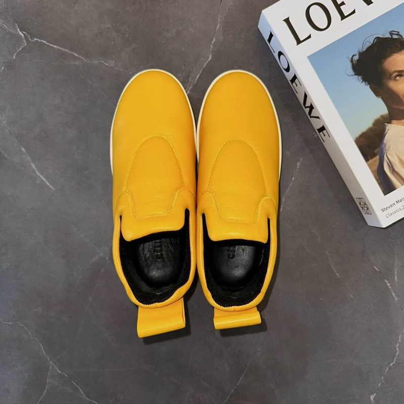 CELINE 賽琳 厚底黃色平跟鞋 36 🈚附件-5