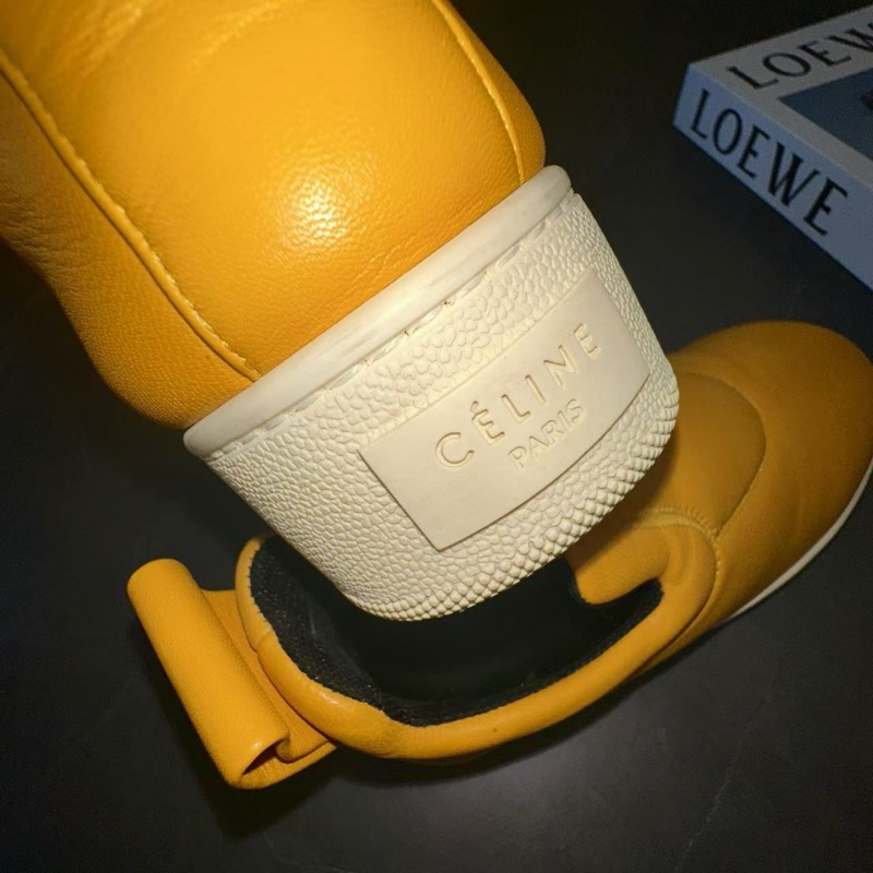 CELINE 賽琳 厚底黃色平跟鞋 36 🈚附件-6