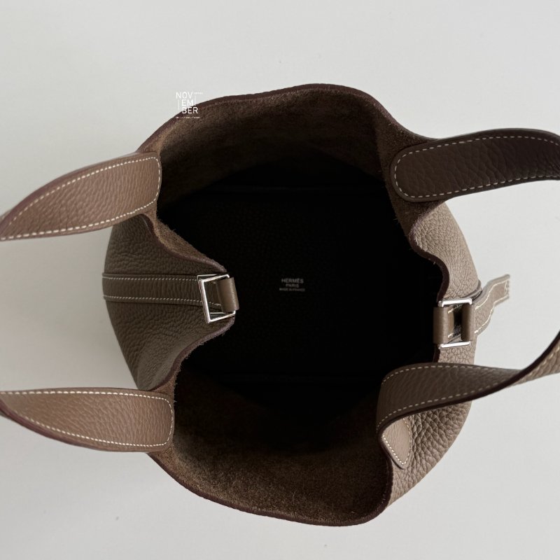 99新🆕 有購證🙌🏻 Hermès 愛馬仕 Picotin18 大象灰銀釦-3