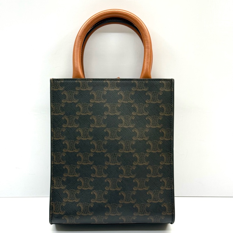 CELINE  賽琳 經典老花TRIOMPHE MINI CABAS VERTICAL 手提斜背2WAY包-1