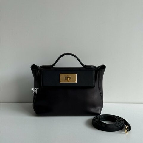 99新🆕 有購證🙌🏻 Hermès 愛馬仕 2424 mini 黑色金釦