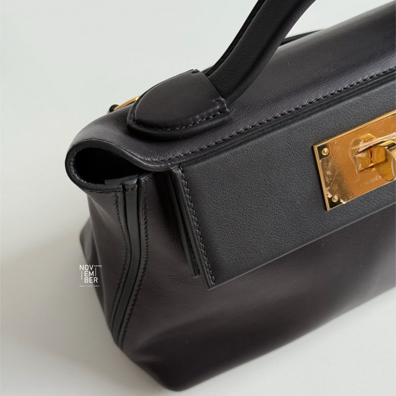 99新🆕 有購證🙌🏻 Hermès 愛馬仕 2424 mini 黑色金釦-5