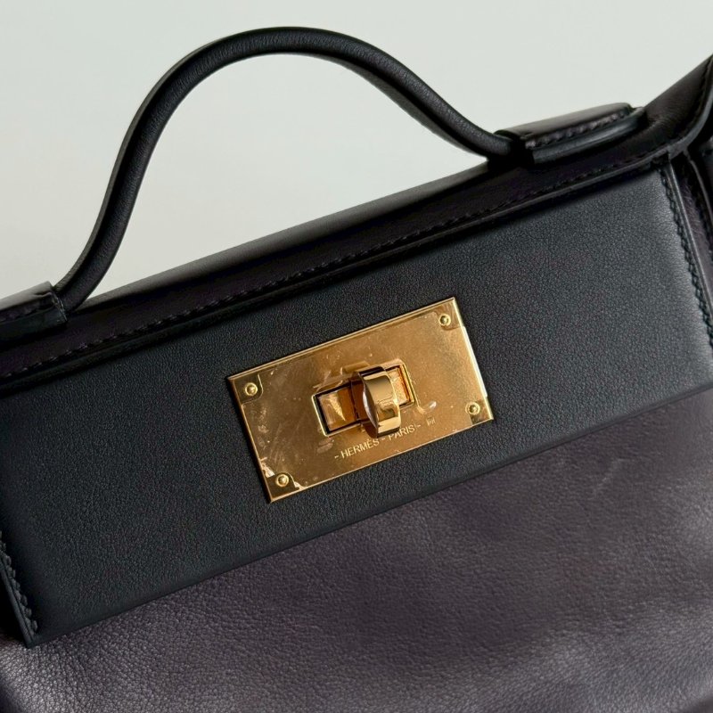99新🆕 有購證🙌🏻 Hermès 愛馬仕 2424 mini 黑色金釦-15