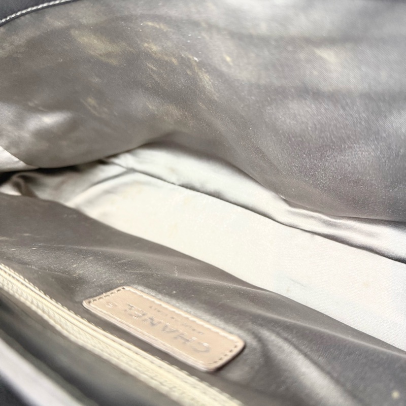 CHANEL🖤限定款黑色菱格紋雨衣兩用鏈包A48556-25