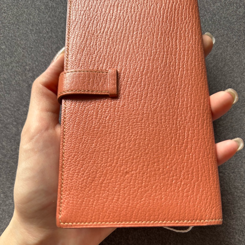 自用划算 Hermès Bearn H 長夾｜溫柔粉色金扣｜經典 H 釦長夾-2