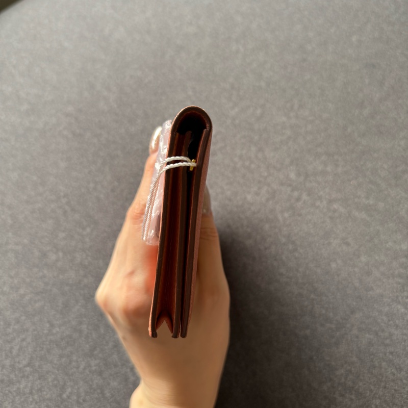 自用划算 Hermès Bearn H 長夾｜溫柔粉色金扣｜經典 H 釦長夾-4