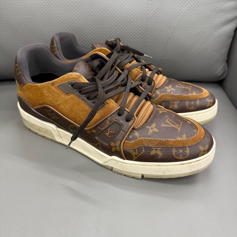 Louis Vuitton路易威登 TRAINER 棕色 老花男鞋 41碼-1