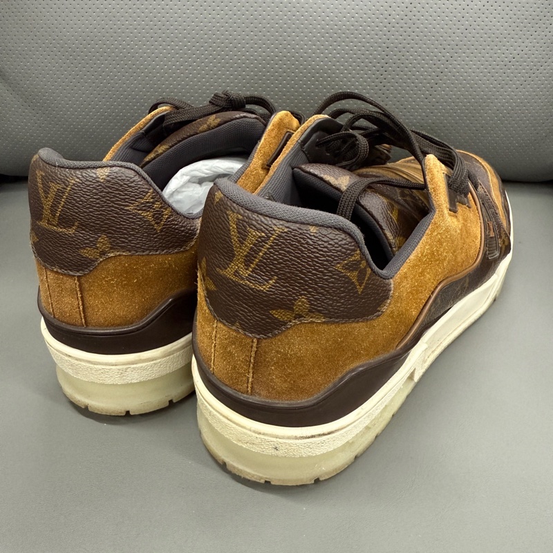 Louis Vuitton路易威登 TRAINER 棕色 老花男鞋 41碼-2