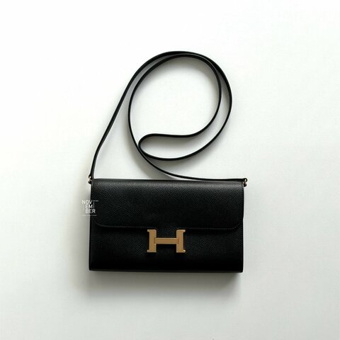 99新🆕 Hermès 愛馬仕 Constance To Go 黑色金釦