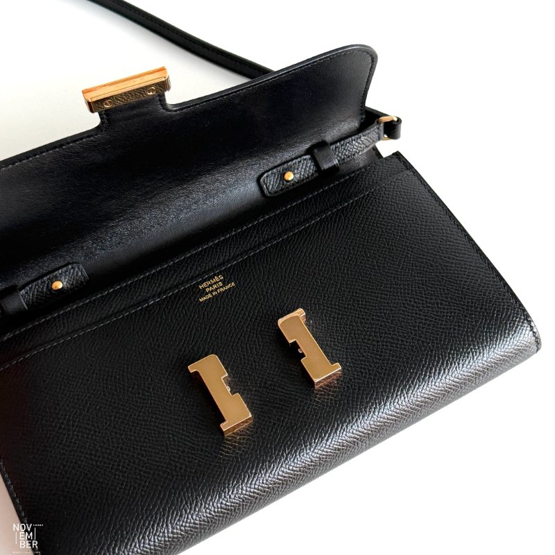 99新🆕 Hermès 愛馬仕 Constance To Go 黑色金釦-3
