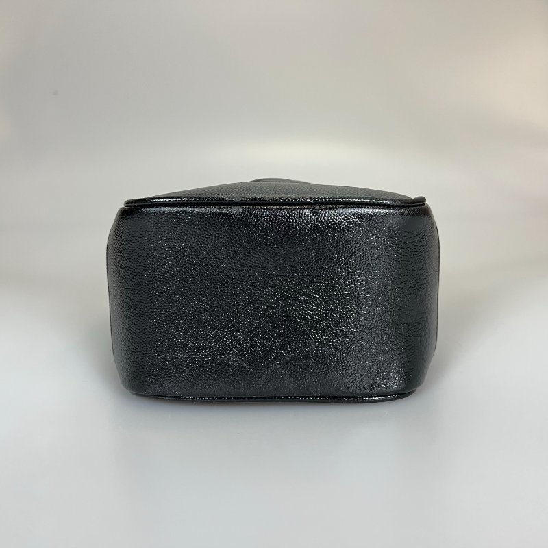 YSL 649779 黑金魚子醬菱格紋盒子鍊條包-4