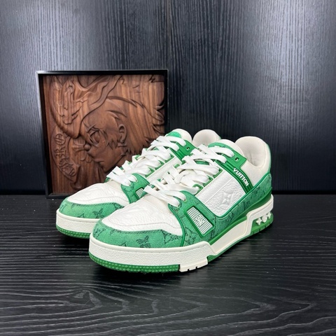 Louis Vuitton路易威登trainer 白綠牛仔 39碼