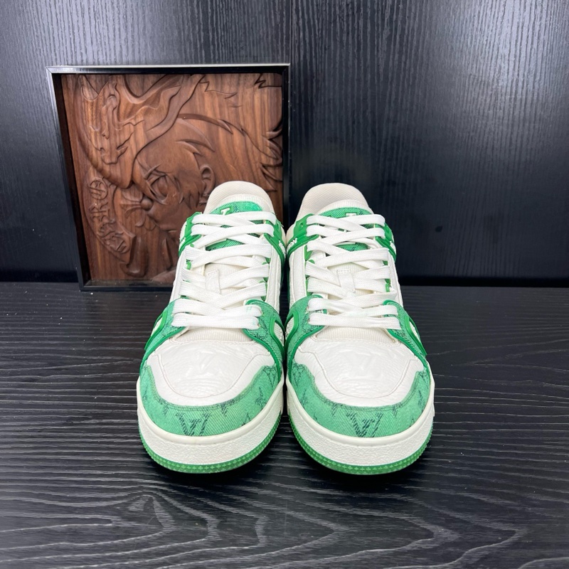 Louis Vuitton路易威登trainer 白綠牛仔 39碼-1