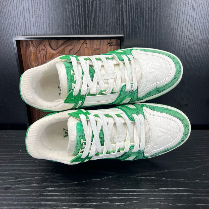 Louis Vuitton路易威登trainer 白綠牛仔 39碼-4