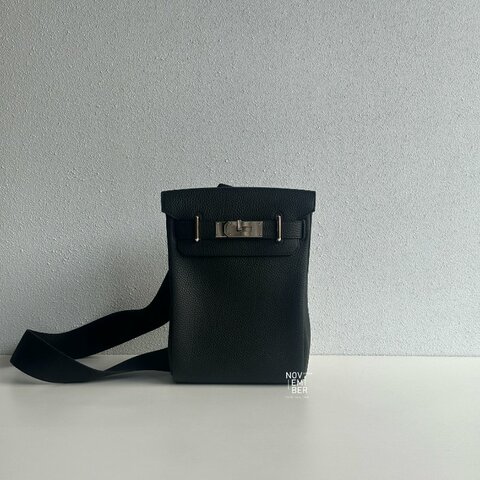 99新🆕 全配有購證🙌🏻 Hermès 愛馬仕 Hac A Dos 黑色銀釦