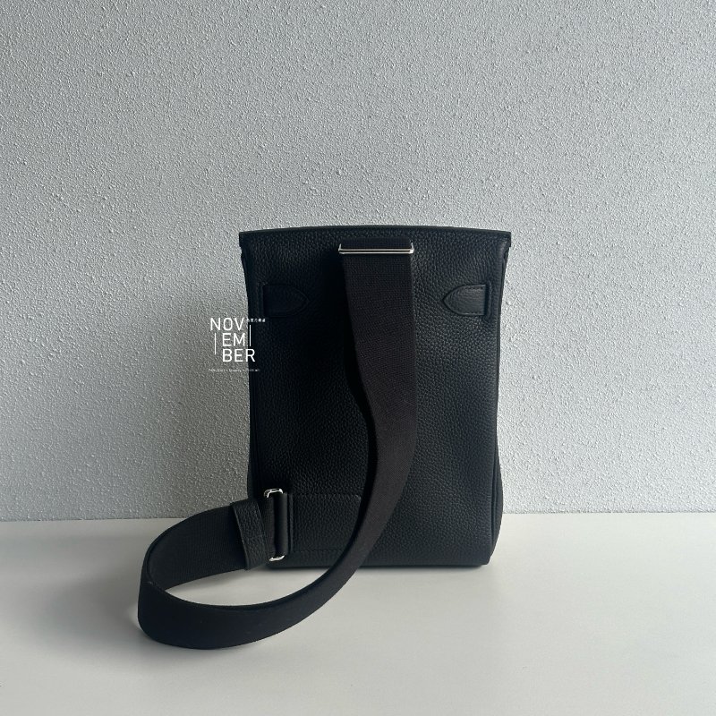 99新🆕 全配有購證🙌🏻 Hermès 愛馬仕 Hac A Dos 黑色銀釦-4