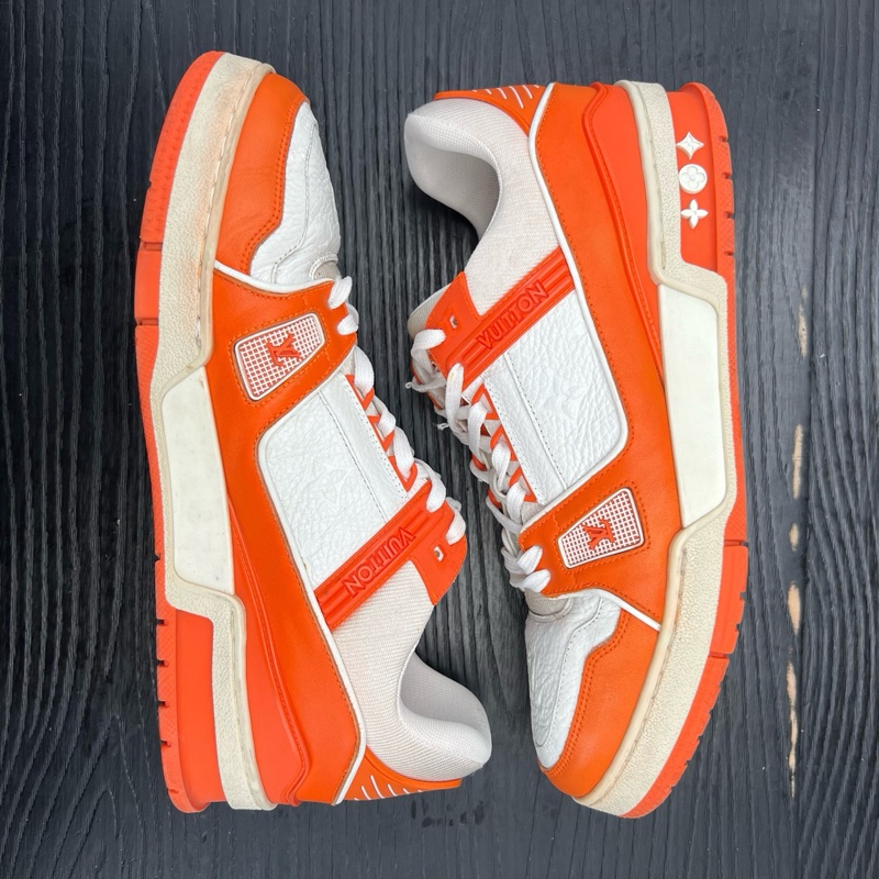 Louis Vuitton路易威登 trainer 白橙 41碼-5